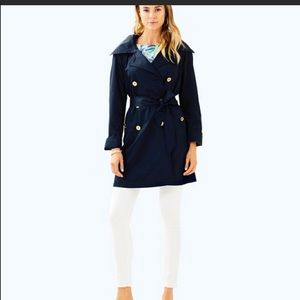 NWOT Lilly Pulitzer Qynn Trench Coat ( Medium )